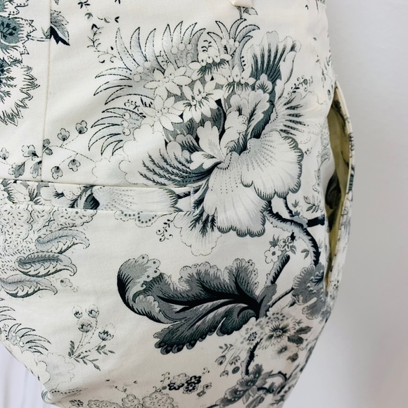 Zara / Floral Cream Gray Pant - Picture 4 of 7
